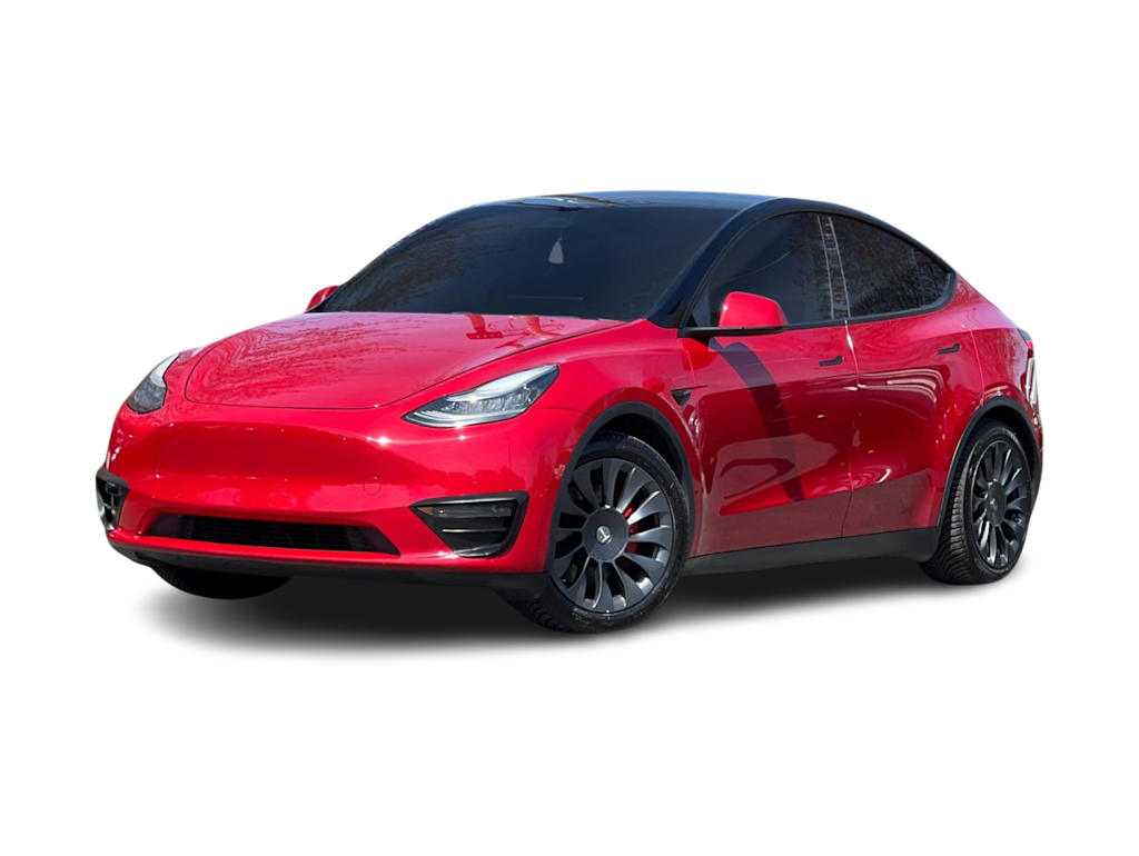 Used 2020 Tesla Model Y Performance with VIN 5YJYGDEF5LF011438 for sale in Hudson, WI