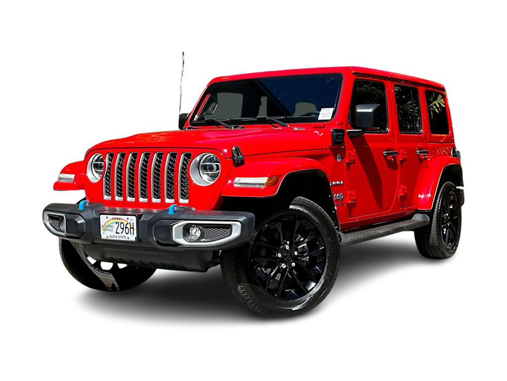 Used 2022 Jeep Wrangler Unlimited Sahara 4XE with VIN 1C4JJXP65NW171092 for sale in Casper, WY