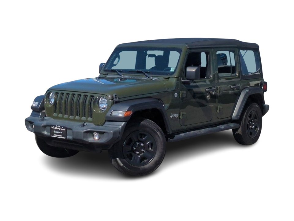 Used 2021 Jeep Wrangler Unlimited Sport with VIN 1C4HJXDGXMW612208 for sale in Casper, WY