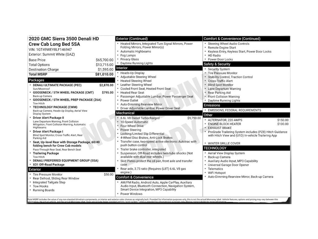 Thumbnail: 2020 GMC Sierra 3500 - 5