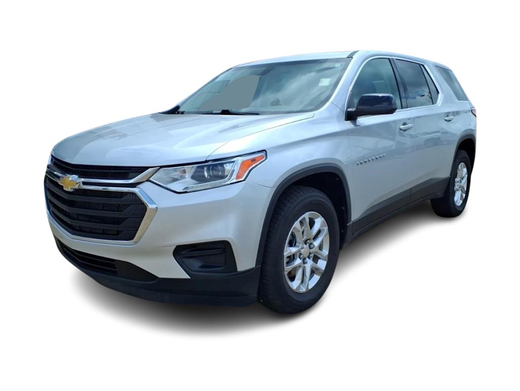 Used 2021 Chevrolet Traverse LS with VIN 1GNERFKW1MJ177910 for sale in Casper, WY