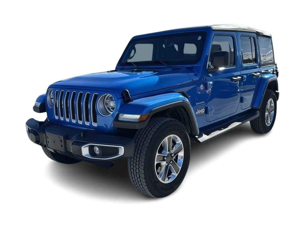 Used 2022 Jeep Wrangler Unlimited Sahara with VIN 1C4HJXEN3NW173867 for sale in Casper, WY