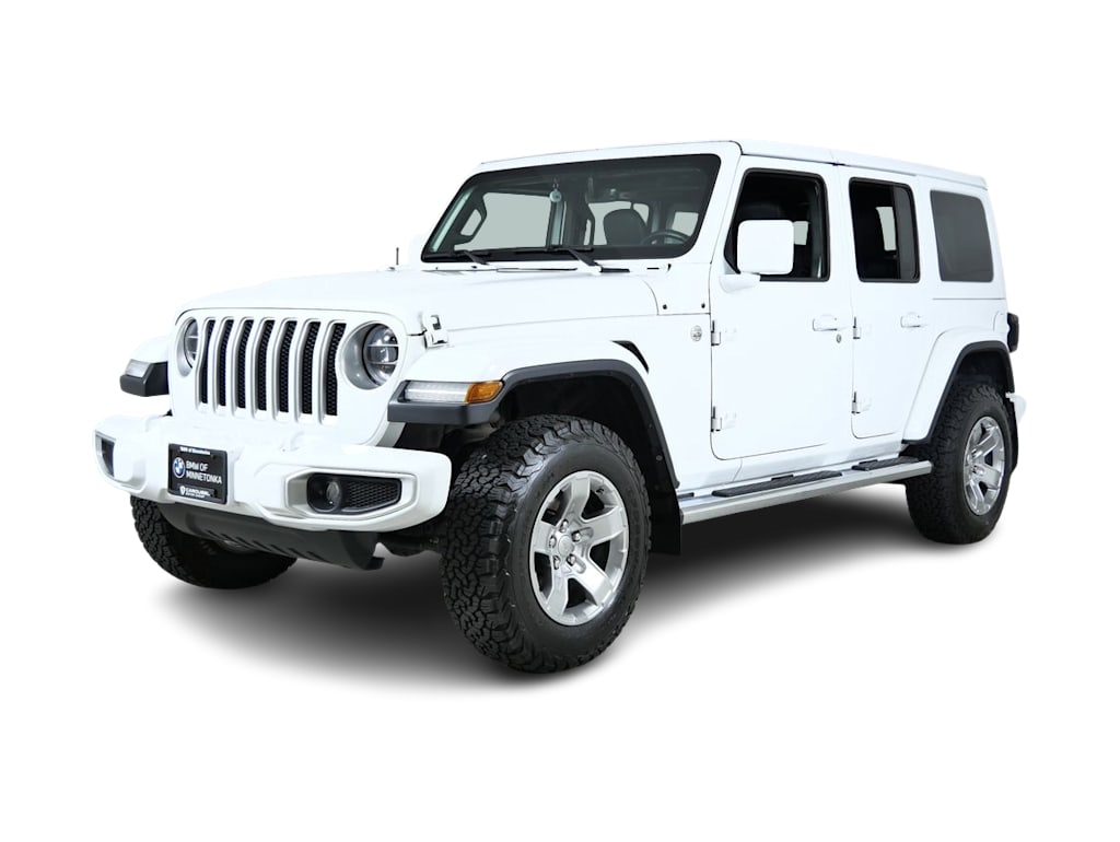 Used 2019 Jeep Wrangler Unlimited Sahara with VIN 1C4HJXEN4KW577420 for sale in Maplewood, Minnesota