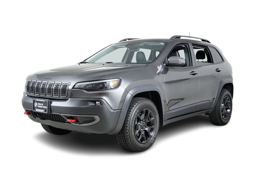 Used 2021 Jeep Cherokee Trailhawk with VIN 1C4PJMBX2MD162398 for sale in Maplewood, Minnesota