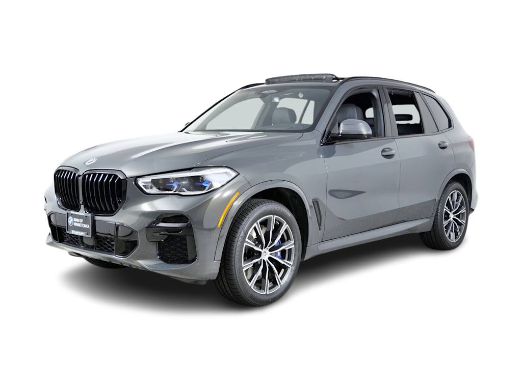 Certified 2023 BMW X5 M50i with VIN 5UXJU4C01P9P12663 for sale in Maplewood, Minnesota