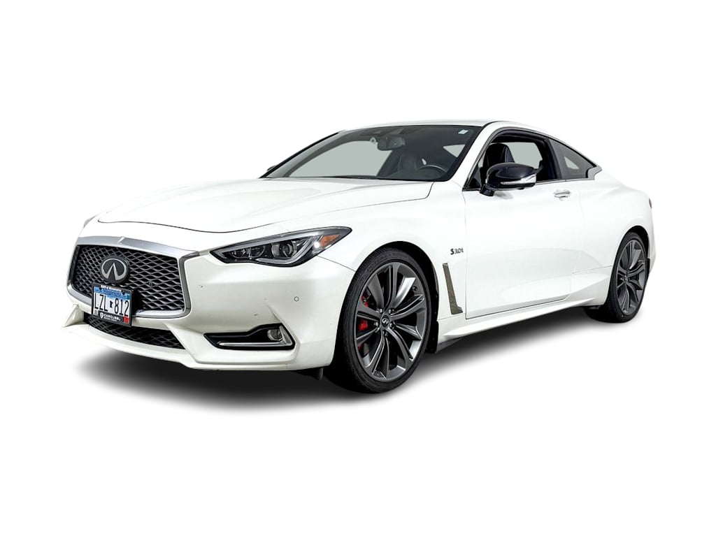 Used 2019 INFINITI Q60 Coupe RED SPORT with VIN JN1FV7EL3KM440980 for sale in Wayzata, Minnesota