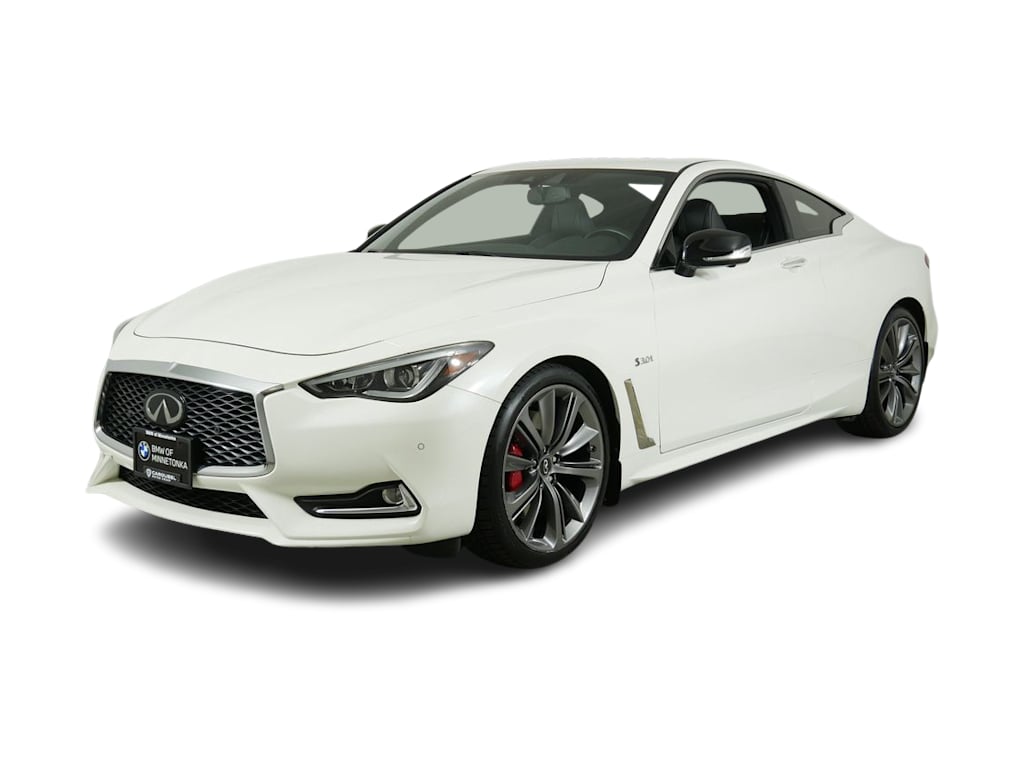 Used 2019 INFINITI Q60 Coupe RED SPORT with VIN JN1FV7EL3KM440980 for sale in Coon Rapids, Minnesota