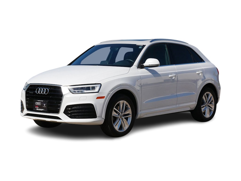 Used 2018 Audi Q3 Premium Plus with VIN WA1JCCFSXJR017188 for sale in Wayzata, Minnesota