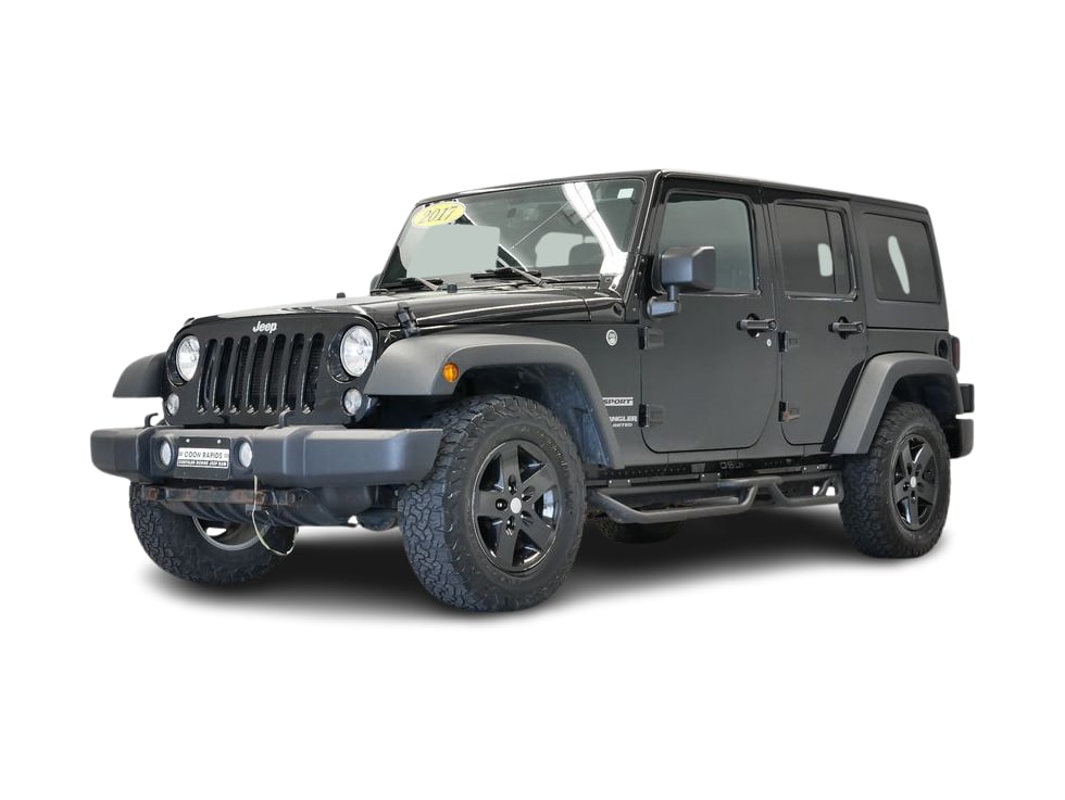 Certified 2017 Jeep Wrangler Unlimited Sport S with VIN 1C4BJWDG2HL695592 for sale in Maplewood, Minnesota