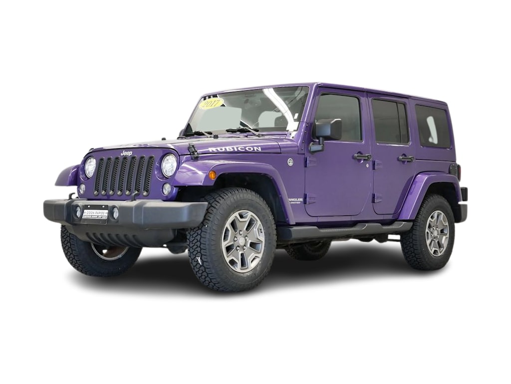 Certified 2017 Jeep Wrangler Unlimited Rubicon with VIN 1C4HJWFG7HL628087 for sale in Maplewood, Minnesota