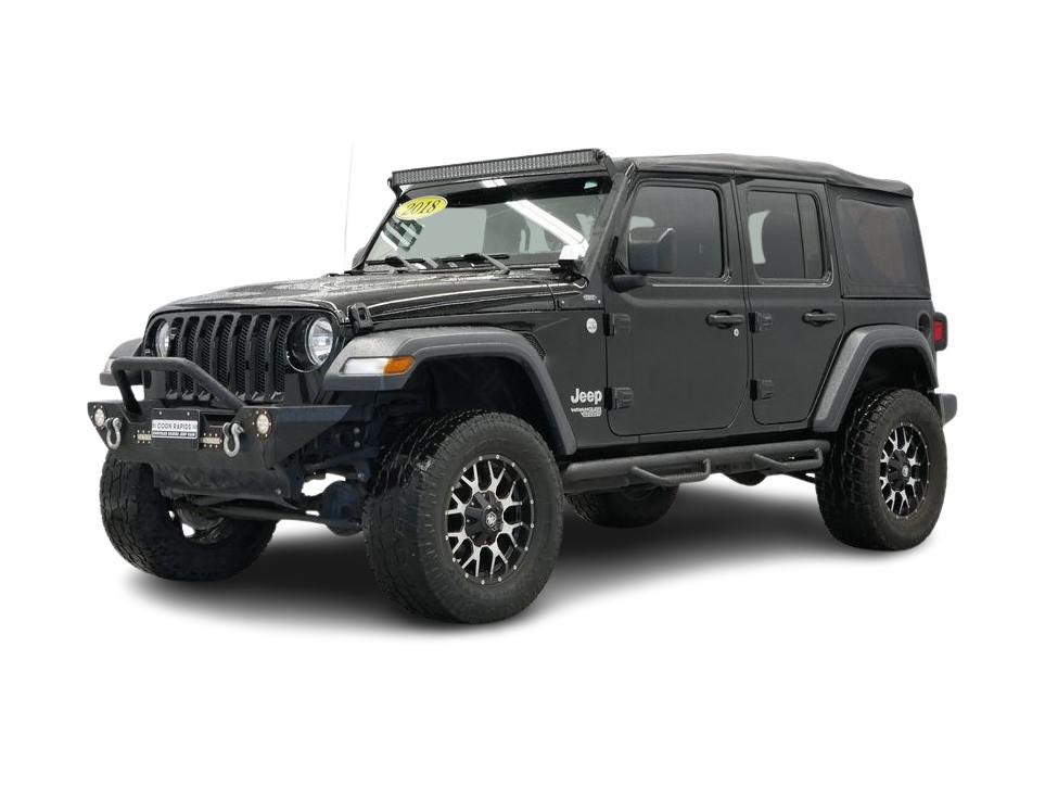 Certified 2018 Jeep All-New Wrangler Unlimited Sport with VIN 1C4HJXDG6JW155375 for sale in Maplewood, Minnesota