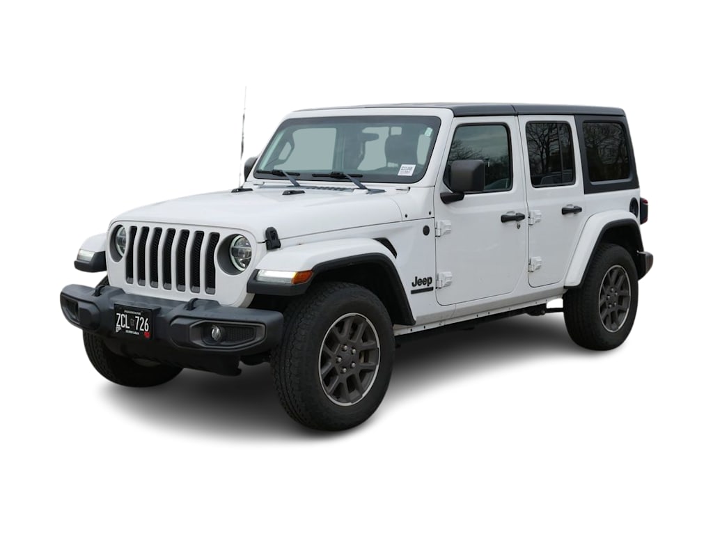 Certified 2021 Jeep Wrangler Unlimited 80TH with VIN 1C4HJXDG7MW607225 for sale in Maplewood, Minnesota