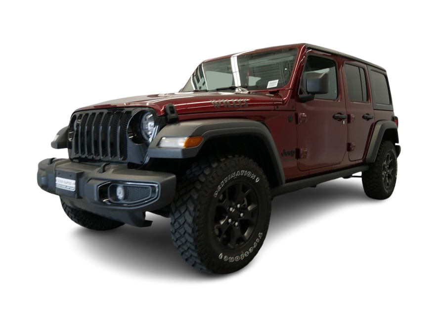 Certified 2021 Jeep Wrangler Unlimited Willys with VIN 1C4HJXDN9MW680644 for sale in Wayzata, Minnesota