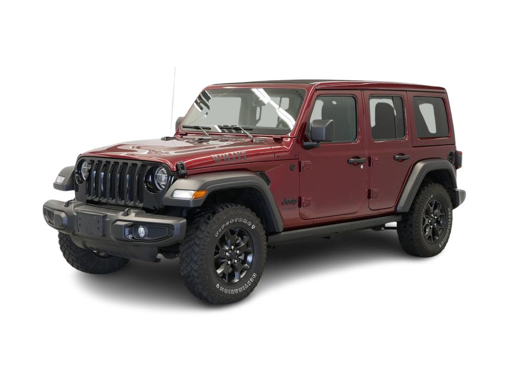 Certified 2021 Jeep Wrangler Unlimited Willys with VIN 1C4HJXDNXMW852325 for sale in Wayzata, Minnesota