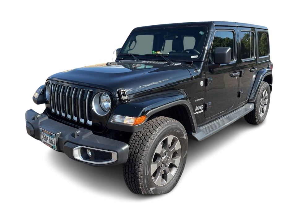 Certified 2018 Jeep All-New Wrangler Unlimited Sahara with VIN 1C4HJXEN4JW204473 for sale in Maplewood, Minnesota