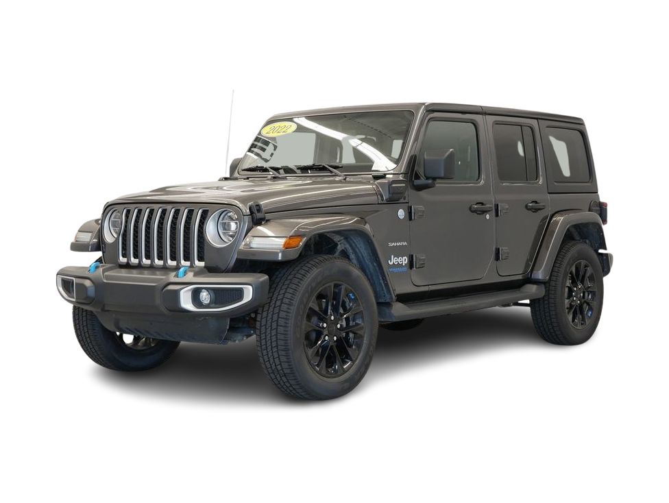 Certified 2022 Jeep Wrangler Unlimited Sahara 4XE with VIN 1C4JJXP61NW170943 for sale in Maplewood, Minnesota