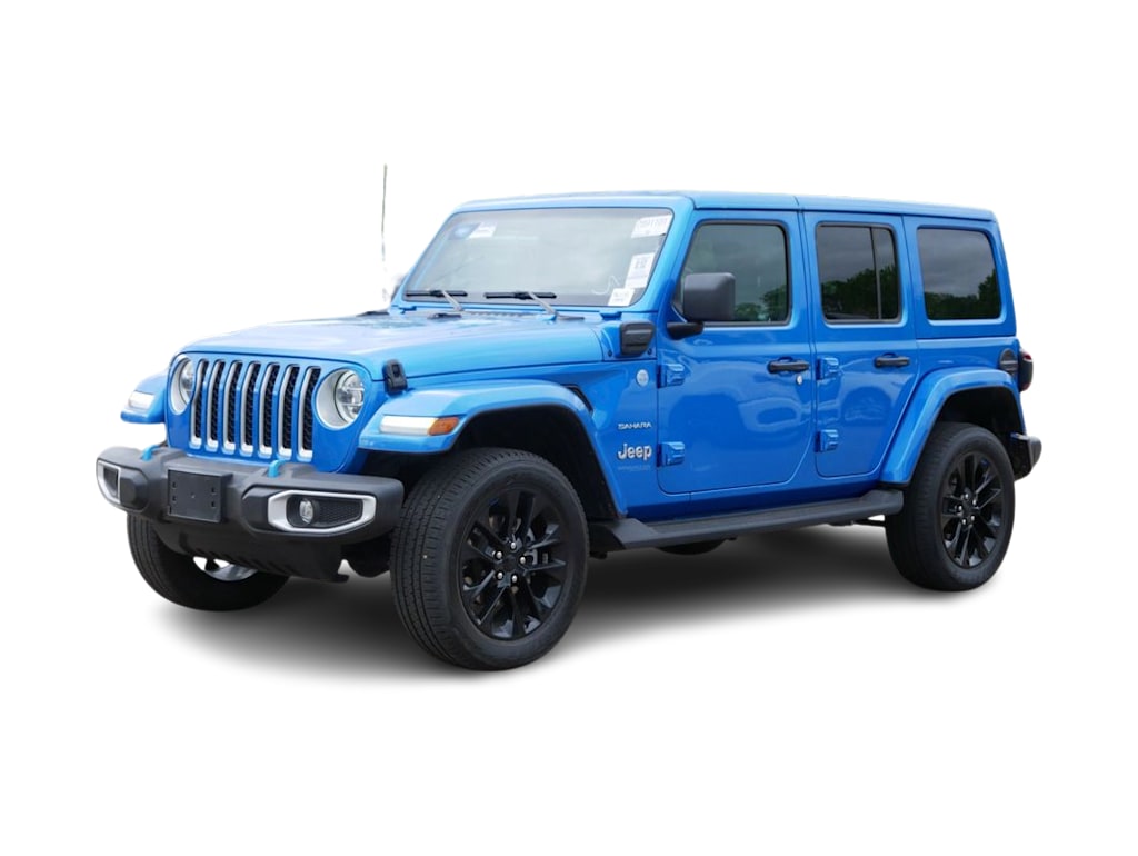 Certified 2022 Jeep Wrangler Unlimited Sahara 4XE with VIN 1C4JJXP67NW161650 for sale in Saint Paul, Minnesota