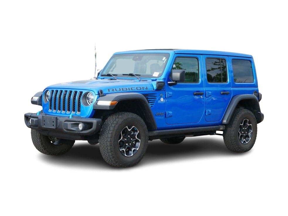 Certified 2022 Jeep Wrangler Unlimited Rubicon 4XE with VIN 1C4JJXR67NW218832 for sale in Wayzata, Minnesota