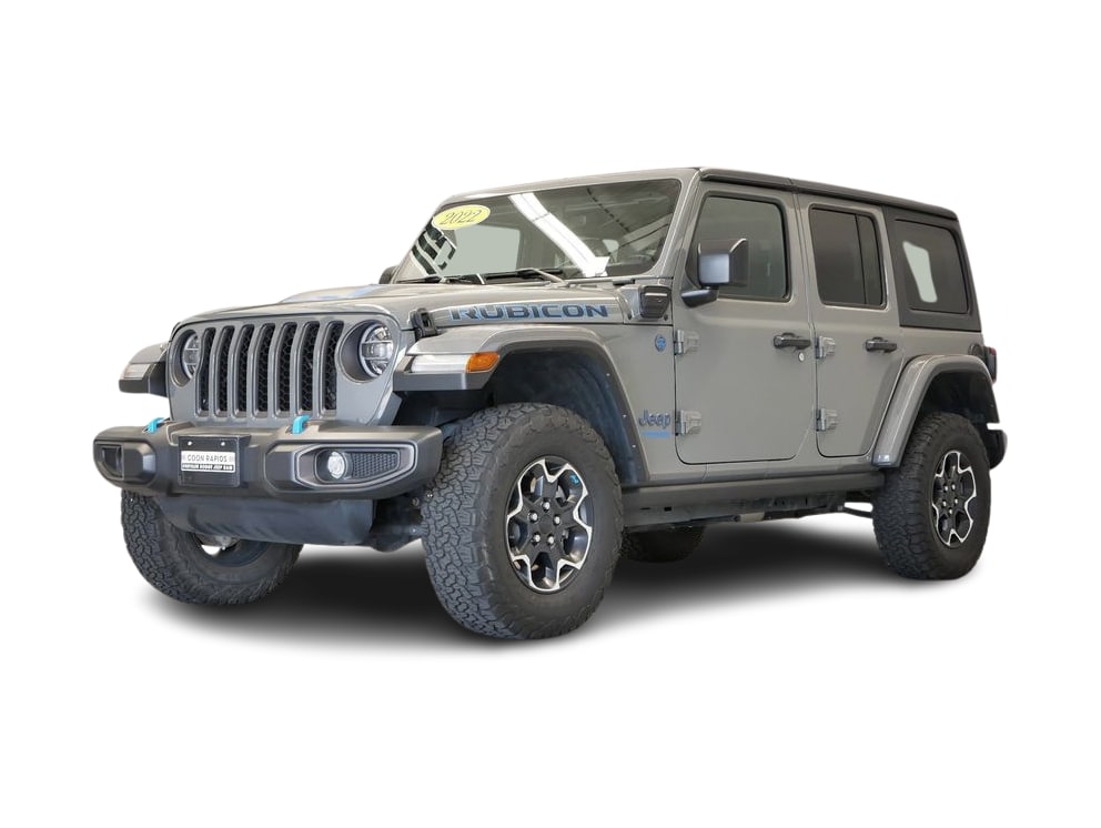 Certified 2022 Jeep Wrangler Unlimited Rubicon 4XE with VIN 1C4JJXR69NW170380 for sale in Maplewood, Minnesota