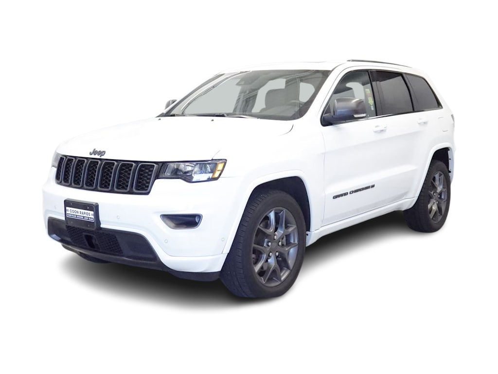 Certified 2021 Jeep Grand Cherokee 80th Edition with VIN 1C4RJFBG6MC590355 for sale in Coon Rapids, Minnesota