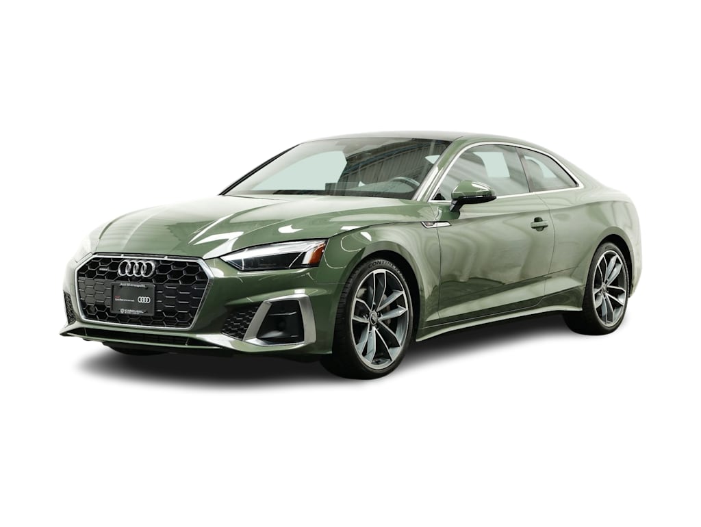 Certified 2022 Audi A5 Coupe Premium Plus with VIN WAUTAAF57NA017914 for sale in Maplewood, Minnesota