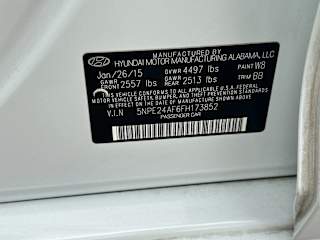 Used 2015 Hyundai Sonata SE with VIN 5NPE24AF6FH173852 for sale in Casper, WY