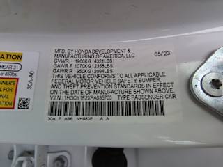 1HGCY1F2XPA035705