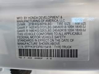 2023 Honda Ridgeline RTL - Photo 23