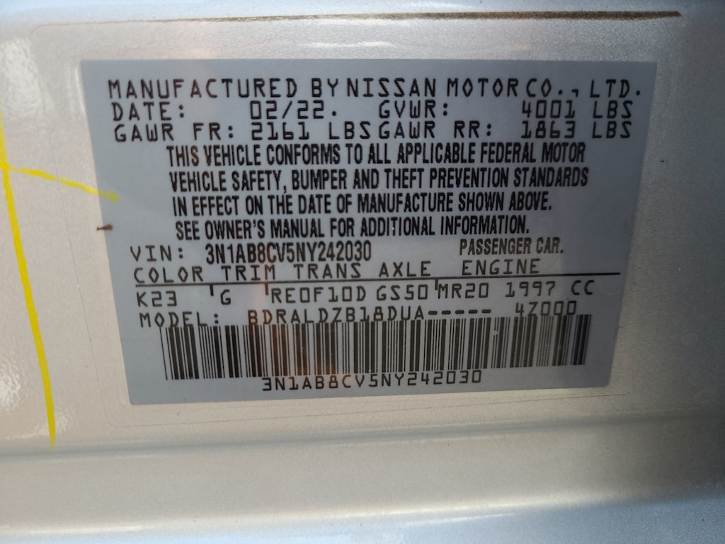 2022 Nissan Sentra SV 19