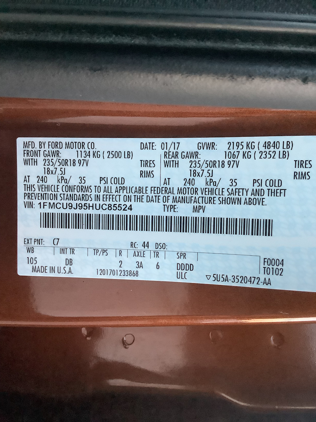 Thumbnail: 2017 Ford Escape - 18