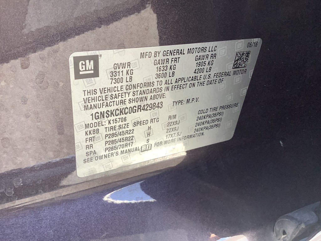 Thumbnail: 2016 Chevrolet Tahoe - 19