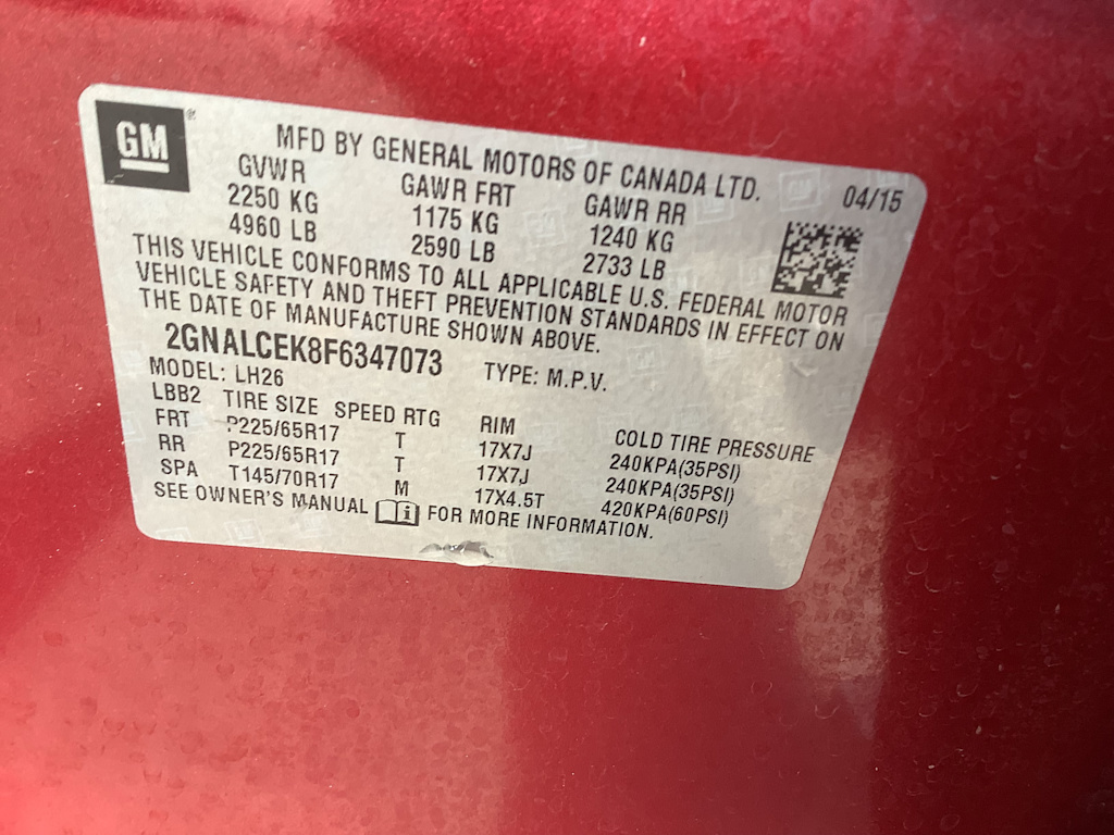 Thumbnail: 2015 Chevrolet Equinox - 19