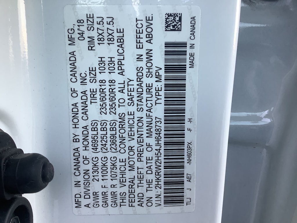 2018 Honda CR-V EX 19