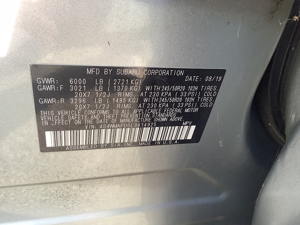 Thumbnail: 2020 Subaru Ascent - 19