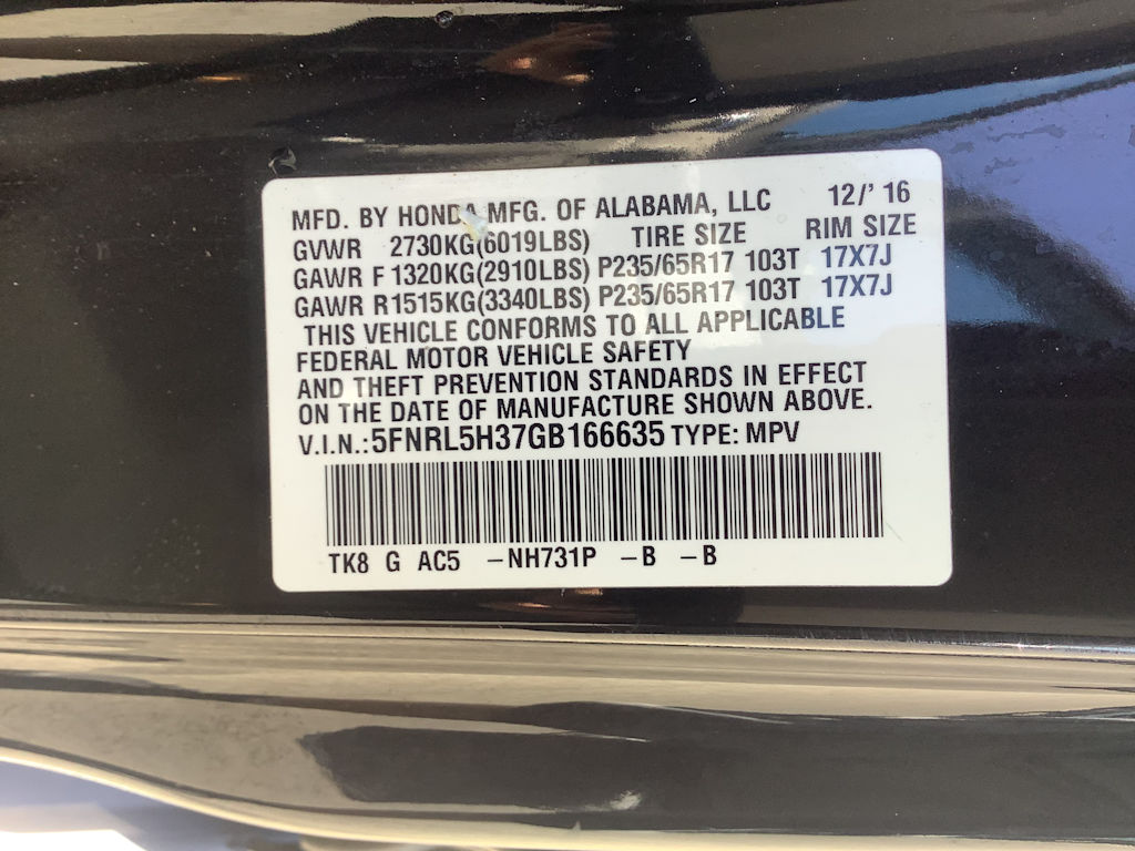 Thumbnail: 2016 Honda Odyssey - 18