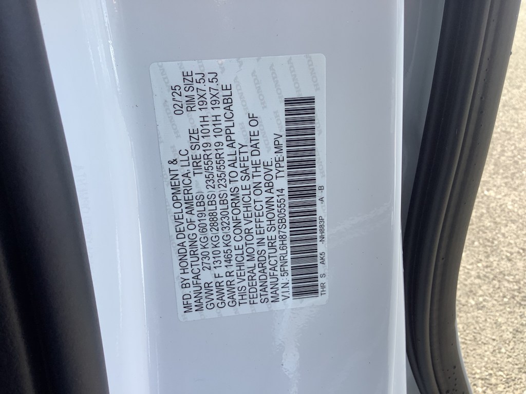2025 Honda Odyssey Touring 17