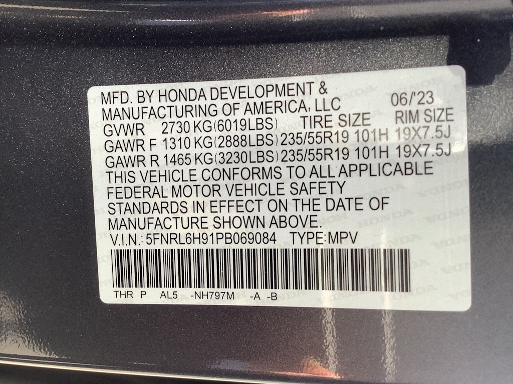 Thumbnail: 2023 Honda Odyssey - 18