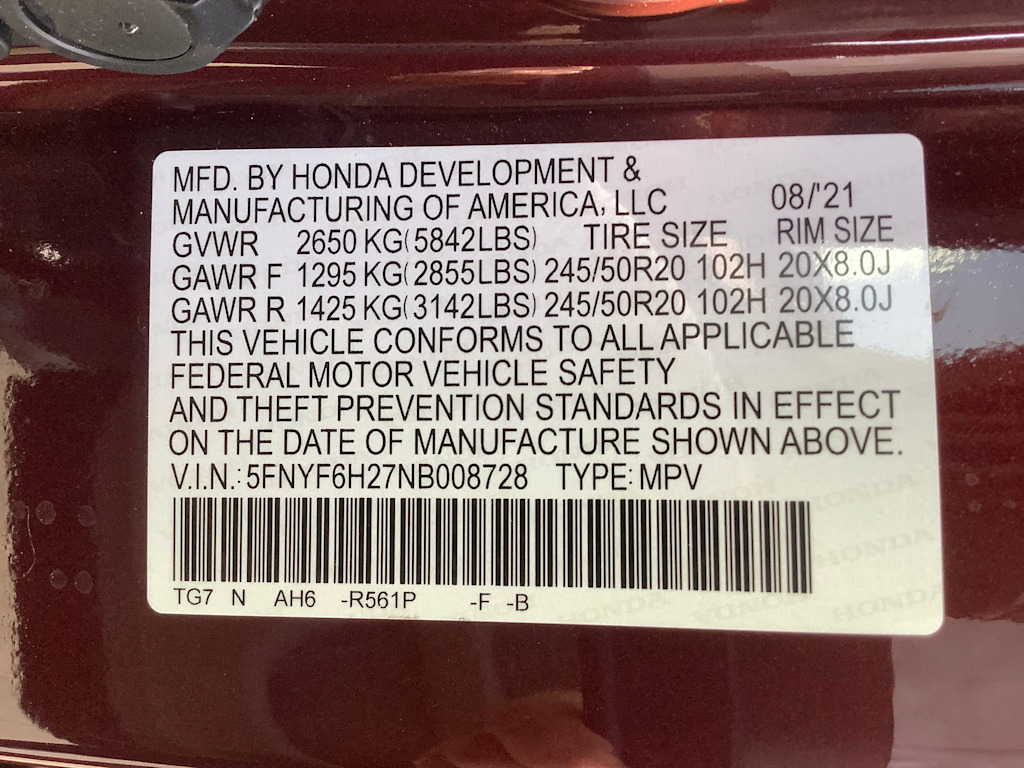 Thumbnail: 2022 Honda Pilot - 19