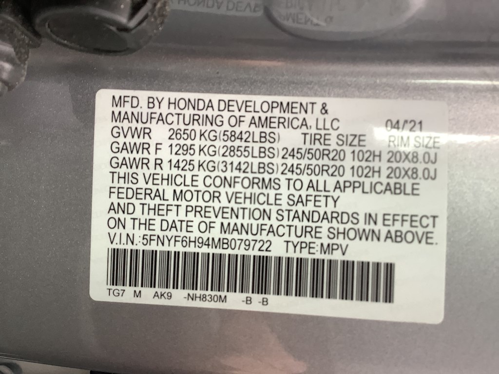 Thumbnail: 2021 Honda Pilot - 19