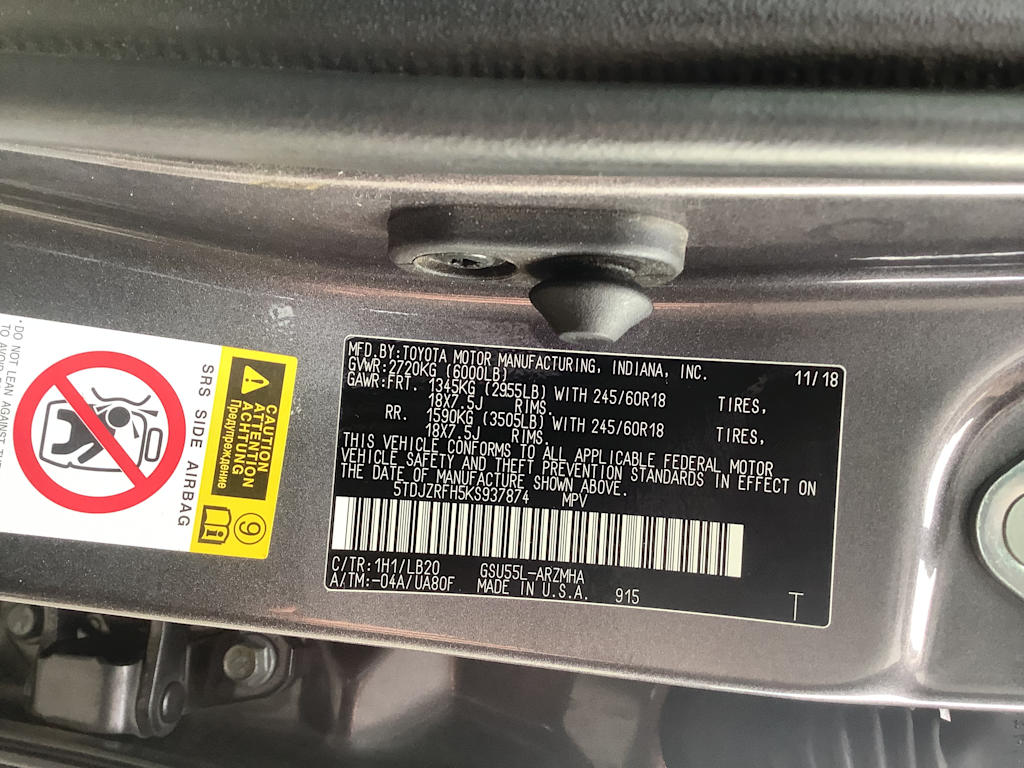 2019 Toyota Highlander XLE 19
