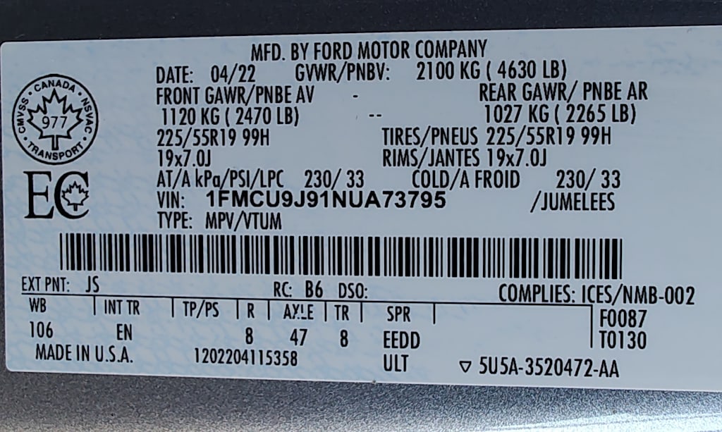 Thumbnail: 2022 Ford Escape - 18