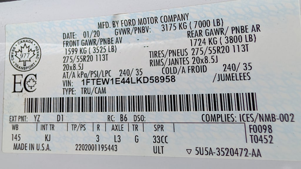 Thumbnail: 2020 Ford F-150 - 20