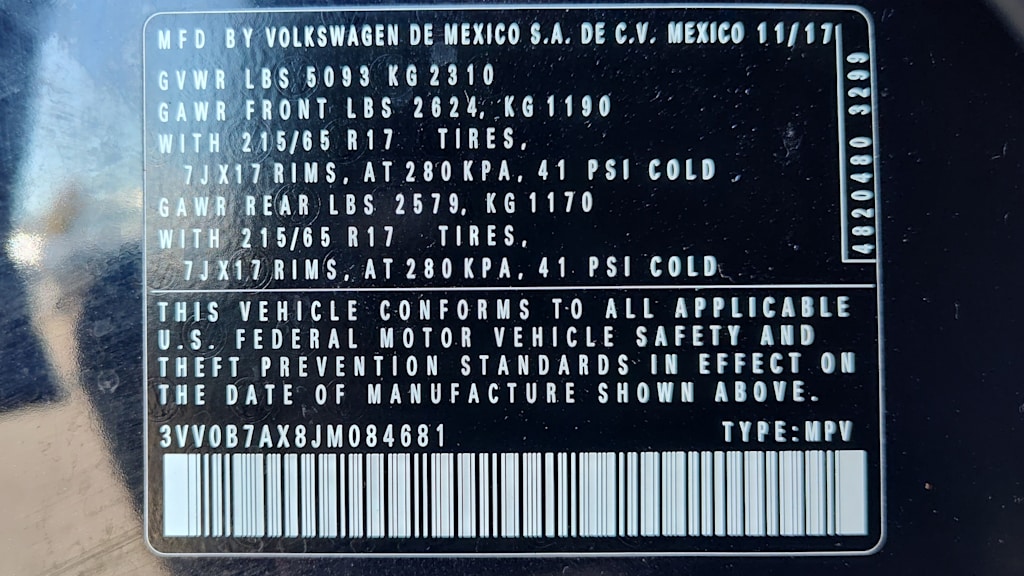 Thumbnail: 2018 Volkswagen Tiguan - 19