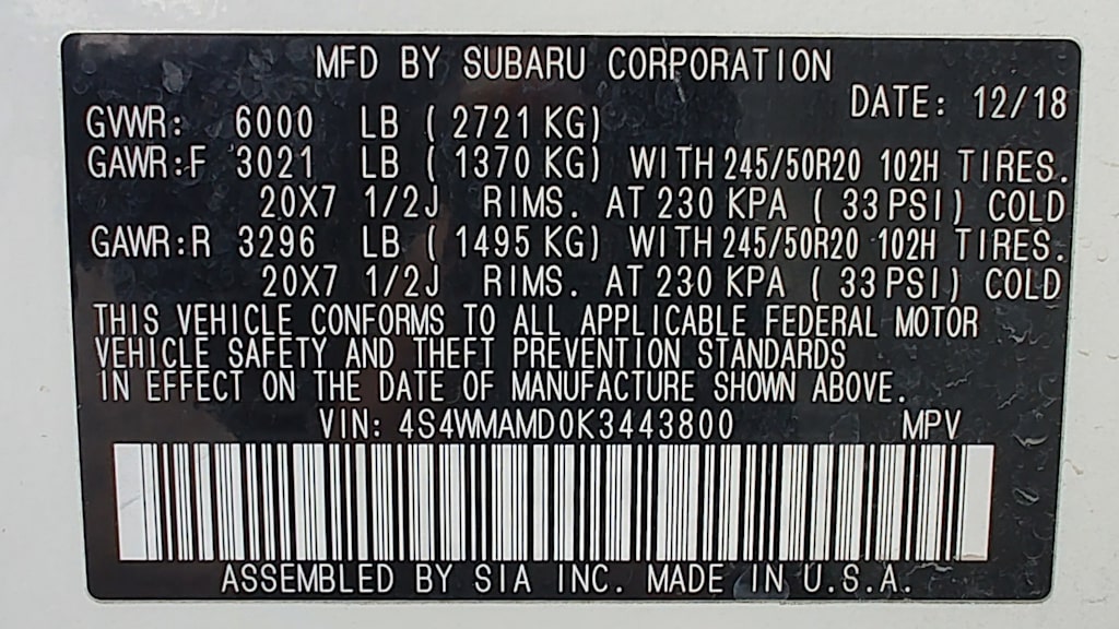 Thumbnail: 2019 Subaru Ascent - 20