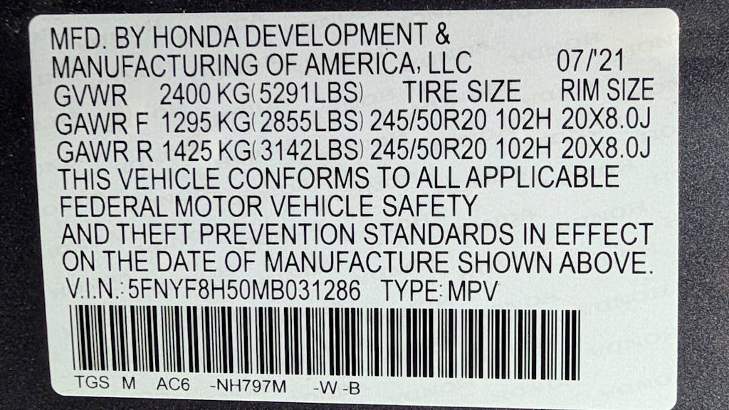 Thumbnail: 2021 Honda Passport - 20