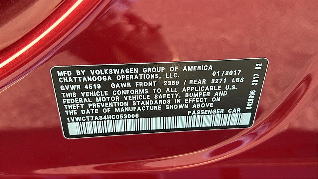 Thumbnail: 2017 Volkswagen Passat - 18