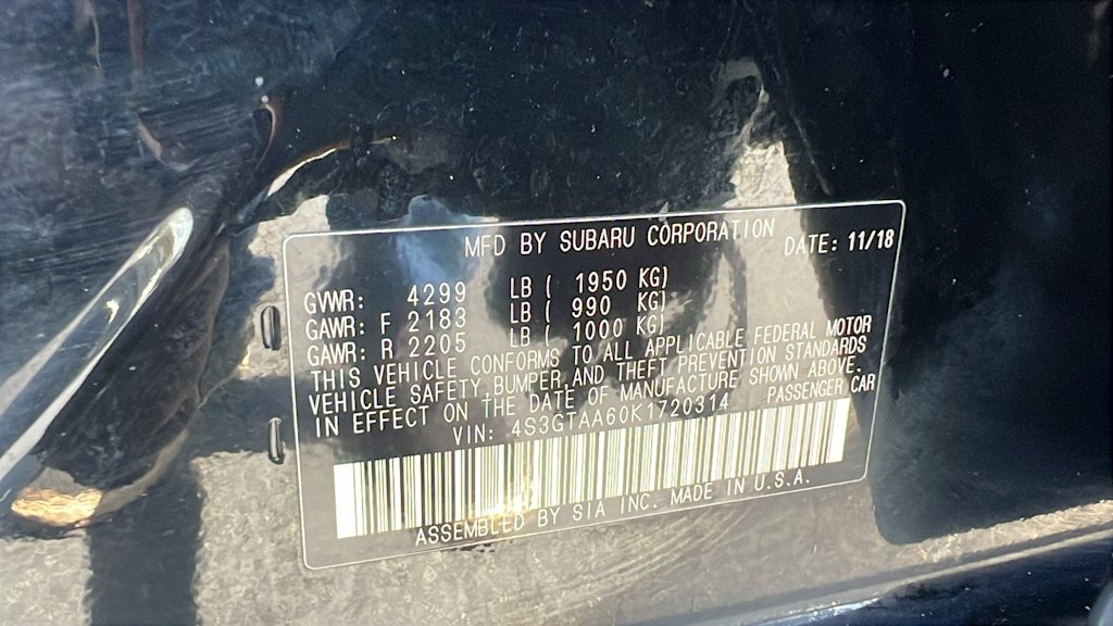 2019 Subaru Impreza Base 19
