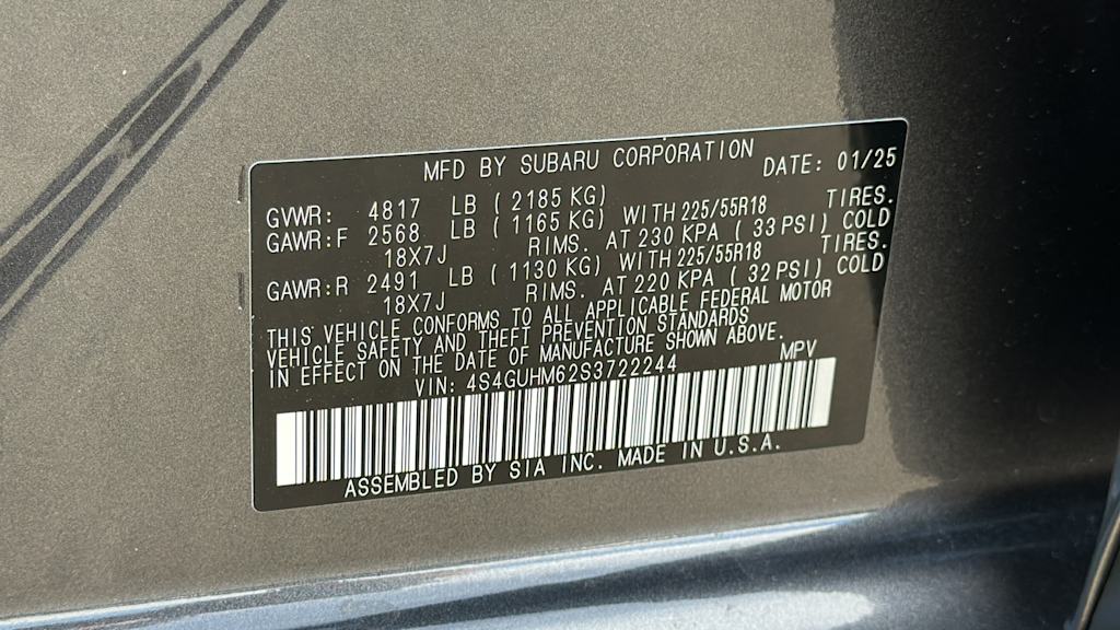 2025 Subaru Crosstrek Limited 20