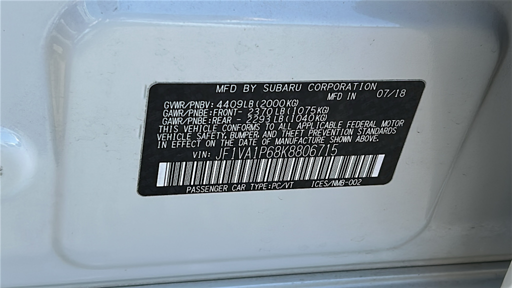 Thumbnail: 2019 Subaru WRX - 19