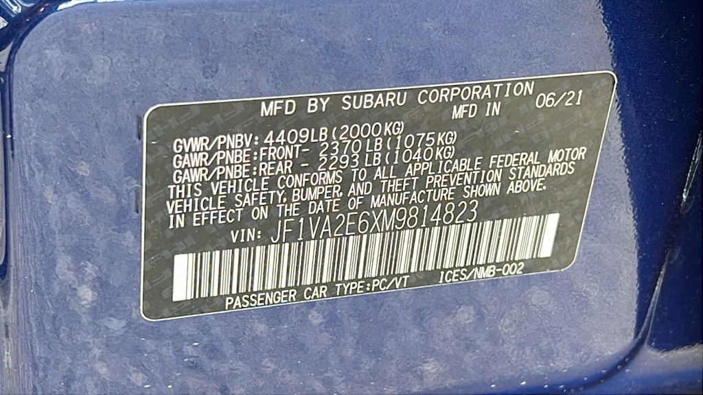 Thumbnail: 2021 Subaru WRX - 17